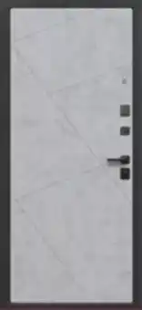 Геометрия Сатин черный, Бетон лофт грей / Бетон Снежный Геометрия Сатин черный, Бетон лофт грей / Бетон Снежный