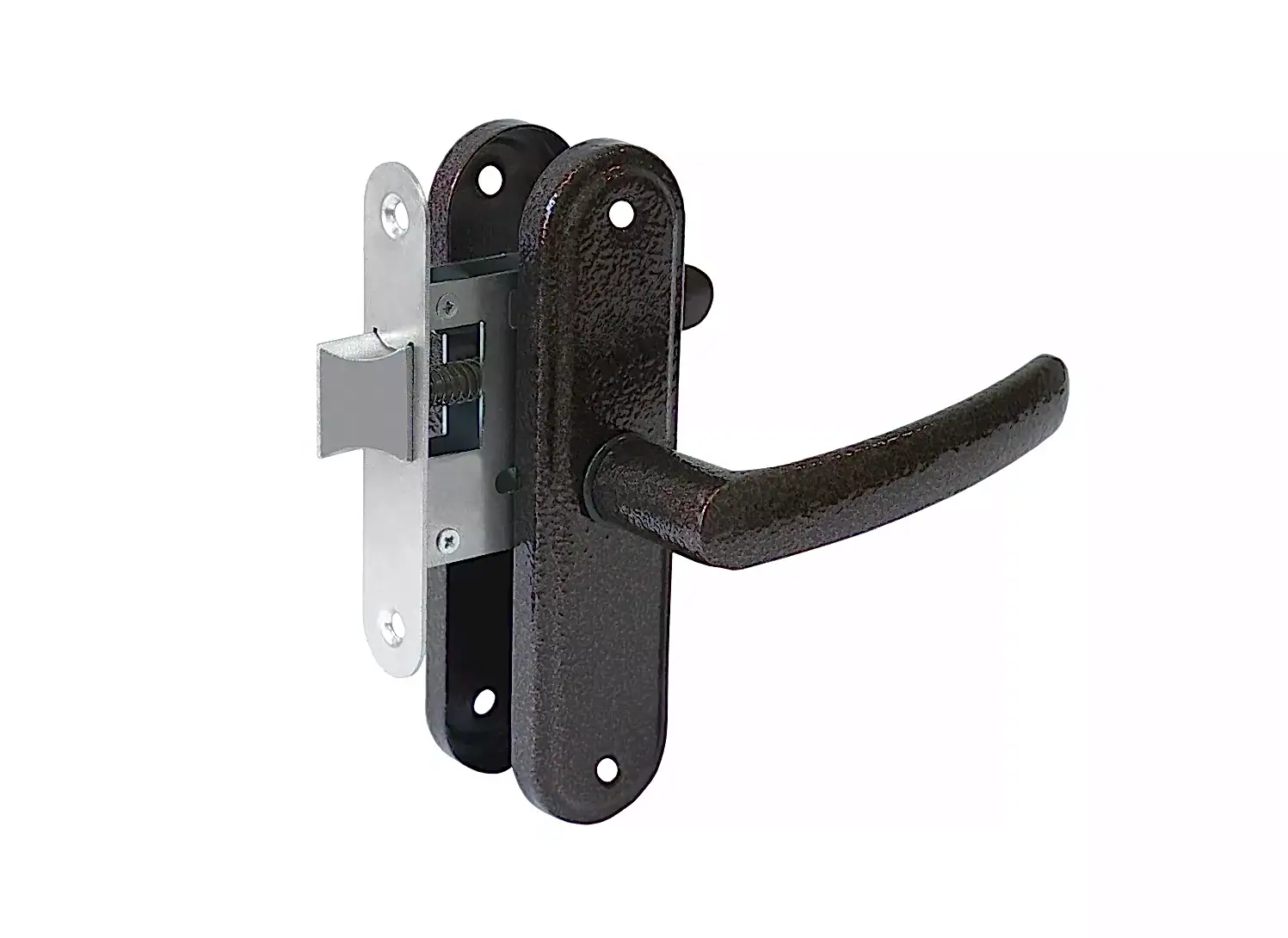 Защелка Absolyute (Абсолют) врезная ЗЩ1-45А (черный) 