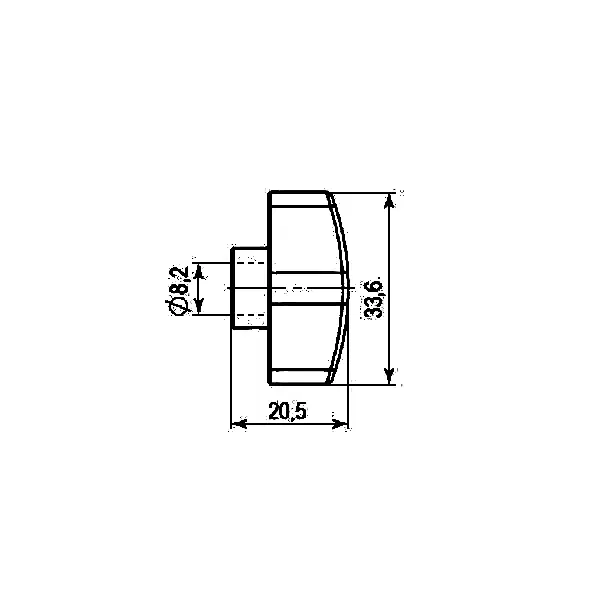 Вертушка Punto (Пунто) на шток цилиндра T.Knob-Z (CB-Z) BL-24 черный 